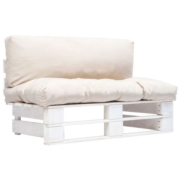 vidaXL kaubaalustest aiadiivan, liivakarva padjad, m&auml;nnipuit