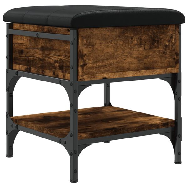 vidaXL jalatsipink, suitsutatud tamm, 42 x 42 x 45 cm, tehispuit