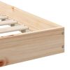 vidaXL Voodi raam Pruun 100 x 210 cm Tahke mänd