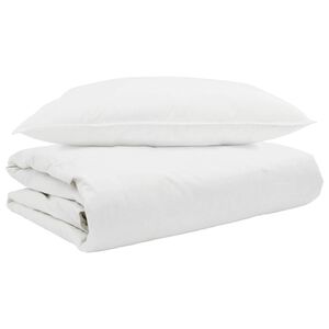 vidaXL Suvised teki padjaga 2 pcs Valge Down Feather