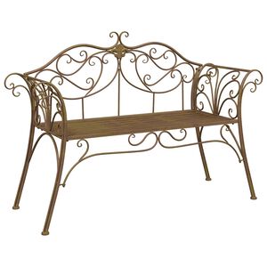 vidaXL Aiapink 2-Istekohtade arv 130 x 47 x 90 cm Teras Antiikpruun