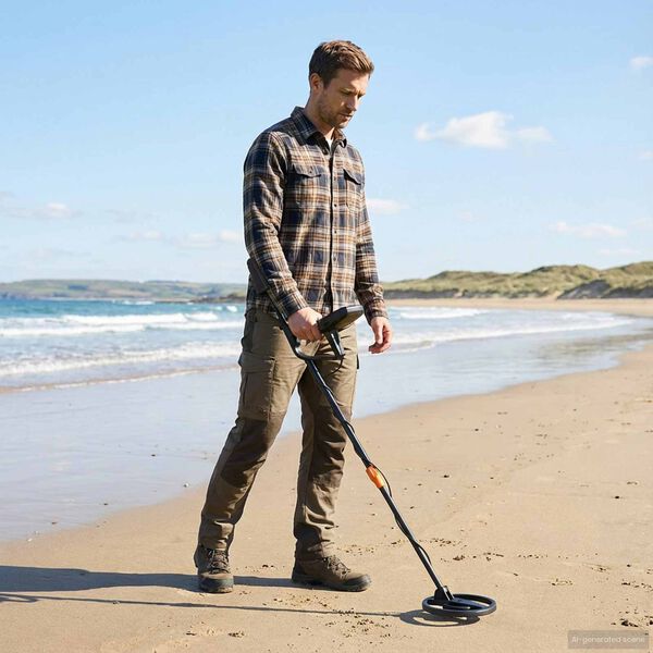 vidaXL Metallidetektor LCD kuvari ja 19 cm rulliga, 3 mudelit Must