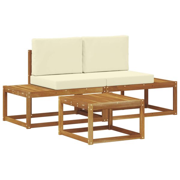 vidaXL V&auml;li diivanikomplekt padjaga 3 pcs Neutraalne