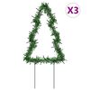 vidaXL j&otilde;ulukaunistus puu, 3 tk, 50 LEDi, 30 cm