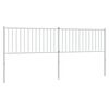vidaXL metallist vahetatav voodipeats, valge, 200 cm