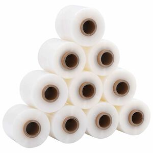 vidaXL veniv kile k&auml;epidemega, 10 tk, l&auml;bipaistev, 23 &micro;m, 10 cm x 150 m