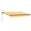 vidaXL Kokkuvolditav varikatus Liivakarva 350 x 250 cm Pol&uuml;ester