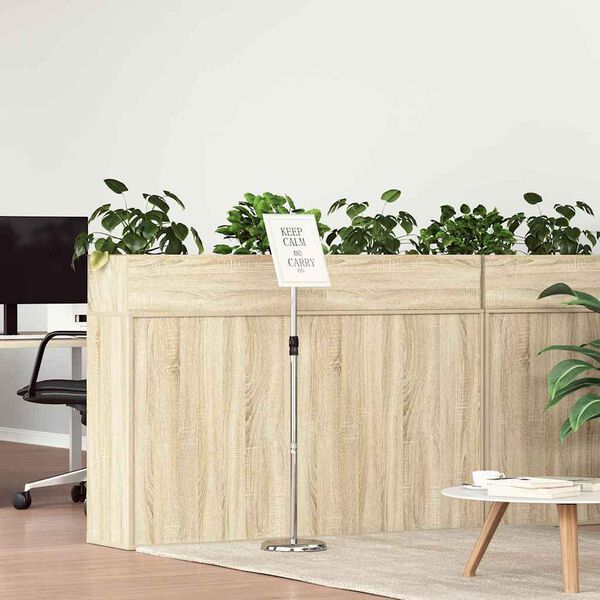 vidaXL Messin&auml;itus Displays H&otilde;bedane 25 x 25 x 125 cm Alumiinium