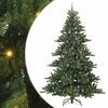 vidaXL Kunstlik kokkupandav j&otilde;ulupuu Roheline 240 cm PVC ja teras