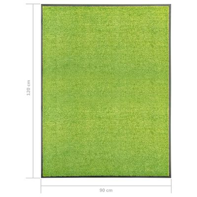 vidaXL uksematt pestav, roheline, 90 x 120 cm
