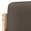 vidaXL Polsterdatud voodiots peaga Pruun ja taupe 140 cm Tahke m&auml;nd