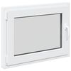 vidaXL Keldriakendus RISOR 80 x 70 cm PVC ja klaas Valge