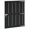 vidaXL Aia aed 100 x 112 cm WPC ja Alumiinium Must