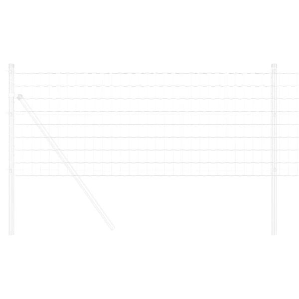 vidaXL Euroopa aed Hõbedane 0.4 x 50 m Kuumtsinkitud raud