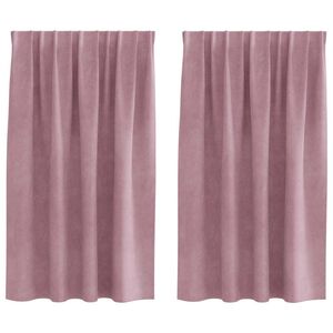 vidaXL Pimendavad kardinad 2 pcs Tumepink 140 x 140 cm Samet