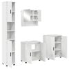 vidaXL Vannitoa m&ouml;&ouml;bleset ladustamisega 4 pcs Kergelt l&auml;ikiv valge