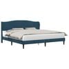 vidaXL Voodi raam peaga Sinine 200 x 200 cm Samet
