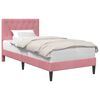 vidaXL Voodi raam peaga Roosa 80 x 200 cm Samet