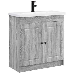 vidaXL Vannitoa m&ouml;&ouml;bleset Hall Sonoma 56 x 37,5 x 81 cm Tehispuit