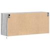 vidaXL teleri seinakapp LED-tuledega, hall Sonoma tamm 100x31x45 cm