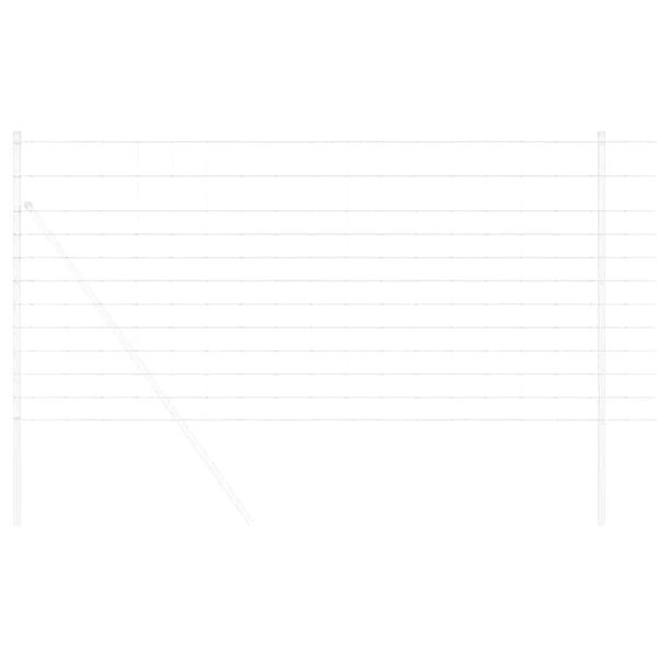 vidaXL Karjamaa-aed H&otilde;bedane 25 x 1,2 m Tsingitud teras