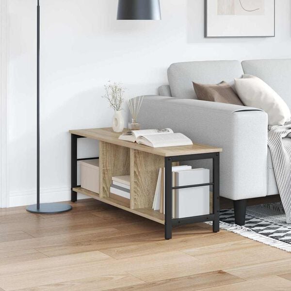 vidaXL Raamatukapp Sonoma tamm 102 x 32 x 40,5 cm Tehispuit