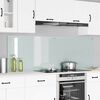 vidaXL K&ouml;gi Splashback 2 pcs Valge 90 x 60 cm karastatud klaas