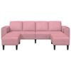 vidaXL Elutuba diivan 3 pcs Roosa