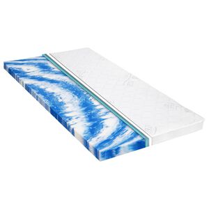 vidaXL pealismadrats 80 x 200 cm geeljas vaht 7 cm
