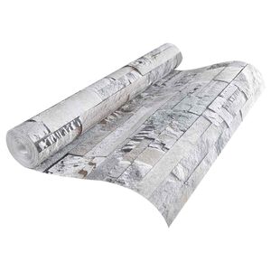 vidaXL 3D Kivi Tapeet Hall 10 x 0,53 m Kootaud Kanga