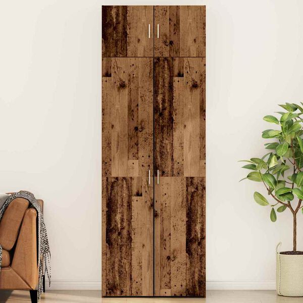 vidaXL Hoiukapp 3 pcs Vana puit