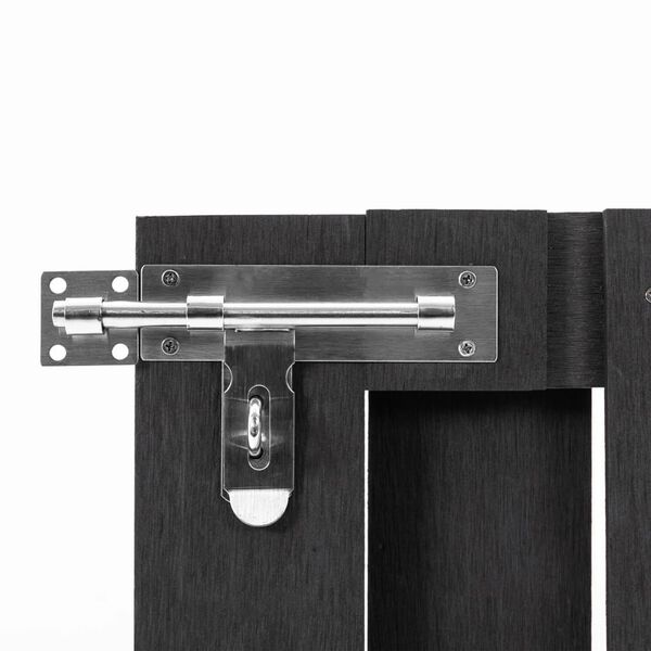 vidaXL aiavärav, WPC, 100 x 60 cm, hall