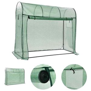 vidaXL kasvuhoone lukuga uksega 200 x 80 x 170 cm