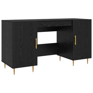 vidaXL Laud Must tamm Tehispuit 140 x 50 x 75 cm