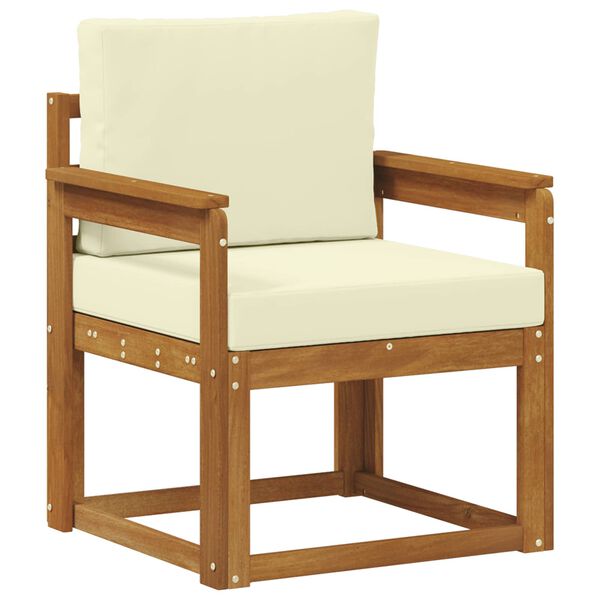 vidaXL &Otilde;uesohva Tugev akaatsiapuit ja pol&uuml;ester Neutraalne