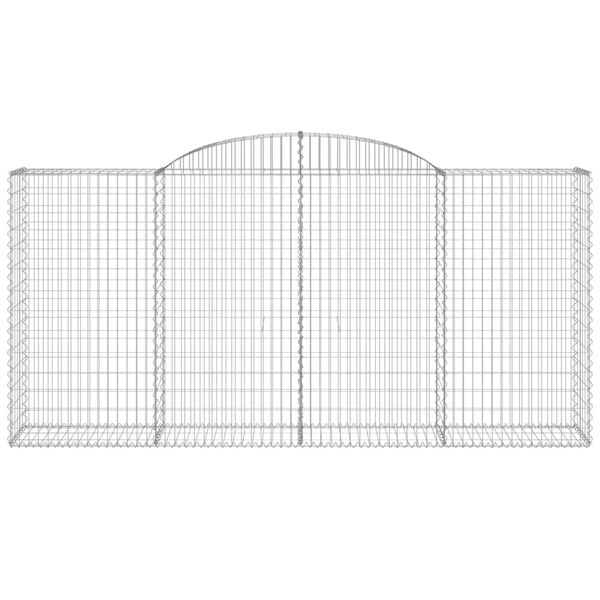 vidaXL kaarekujulised gabioonkorvid 2 tk, 300x50x140/160 cm, raud