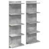 vidaXL Seinariiul 2 tk Betoonhall 30 x 15 x 100 cm Tehispuit