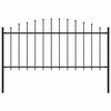 vidaXL aiapiire Woerden odaotsaga, terasest, 170 x 75 cm, must
