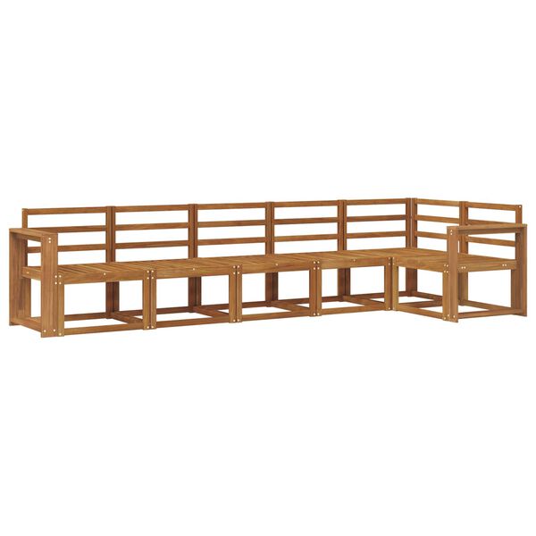 vidaXL V&auml;li diivanikomplekt 6 pcs Neutraalne Tugev akatsiapuu