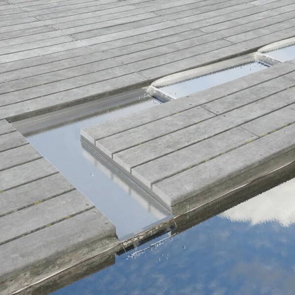 Ubbink Wolga roostevabast terasest kose laba, sirge vool