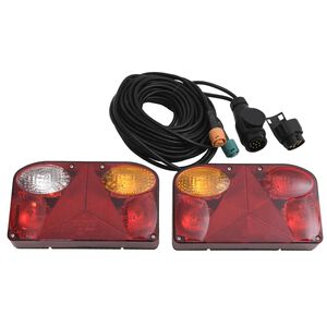 vidaXL haagisetuled 2 tk, punane, 23x6x13 cm, 12 V, klassikaline pirn