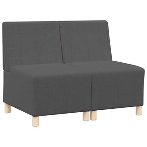 vidaXL K&auml;etugedeta mooduldiivani element 2 pcs Tumehall