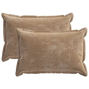 vidaXL Diivanipadi 2 pcs HOUTEN Pruun 30 x 50 cm &Scaron;en&uuml;&uuml;lfabric
