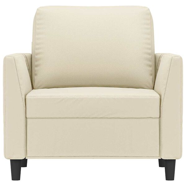 vidaXL tugitool, kreemjasvalge, 60 cm, kunstnahk