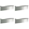 vidaXL &Uuml;kssarviku aed 4 tk 100 x 3,5 x 25 cm Tsingitud teras H&otilde;bedane