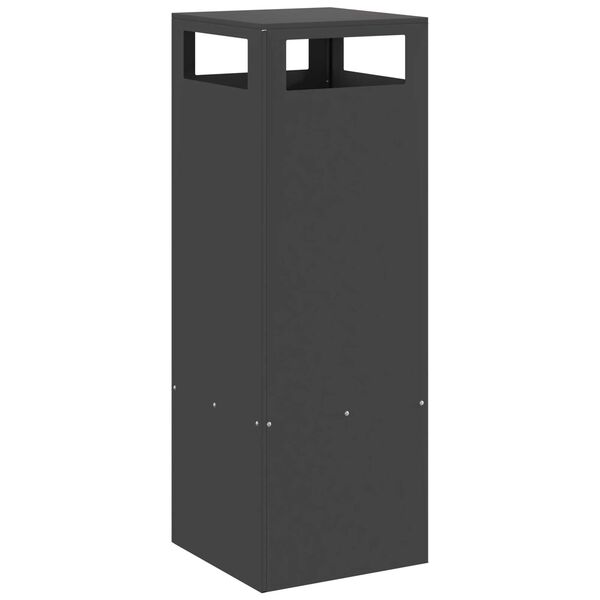 vidaXL Lõkkekoht Must 35 x 35 x 100 cm Teras