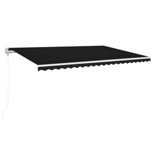 vidaXL automaatselt sisset&otilde;mmatav varikatus, 500x350 cm, antratsiit