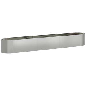 vidaXL T&otilde;stetud Aiapeenar Tsingitud teras 300 x 40 x 40 cm Teras