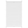 Plisseekardin 80 x 125 cm valge