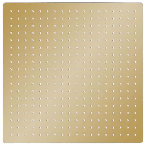 vidaXL vihmadu&scaron;i otsak, roostevaba teras 50 x 50 cm, nelinurkne, kuldne